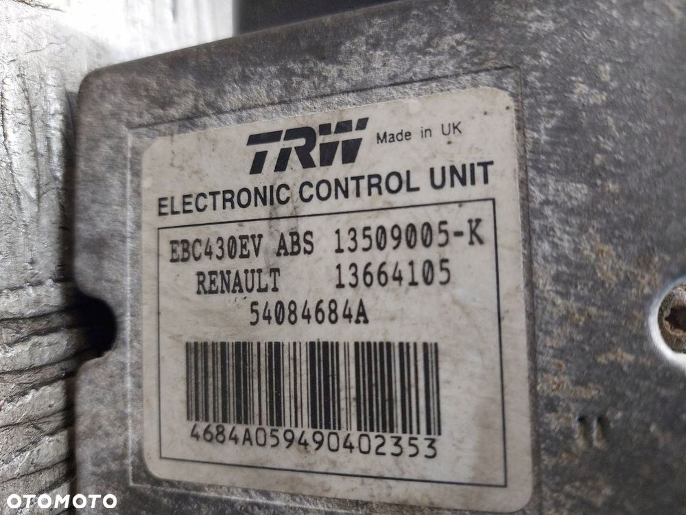 POMPA STEROWNIK ABS RENAULT TRAFIC II 8200184211 91169033 - 2