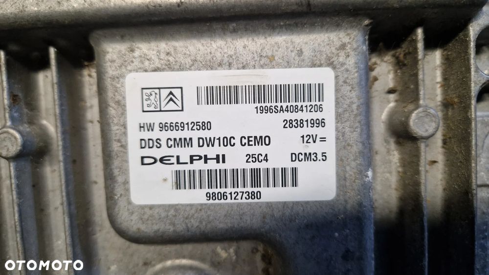 CITROEN C5 III 2.0 HDI 163KM STEROWNIK SILNIKA 9666912580 - 2