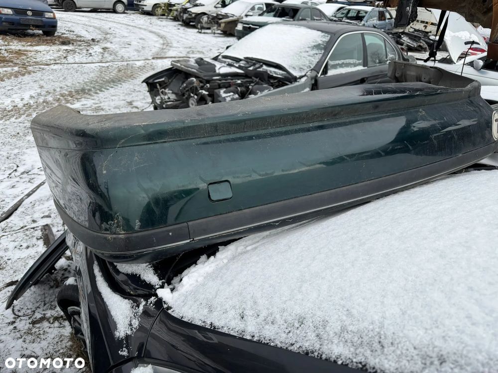 BMW E39 ZDERZAK TYŁ WRAZ Z BELKĄ ZIELONY METALIK - 1