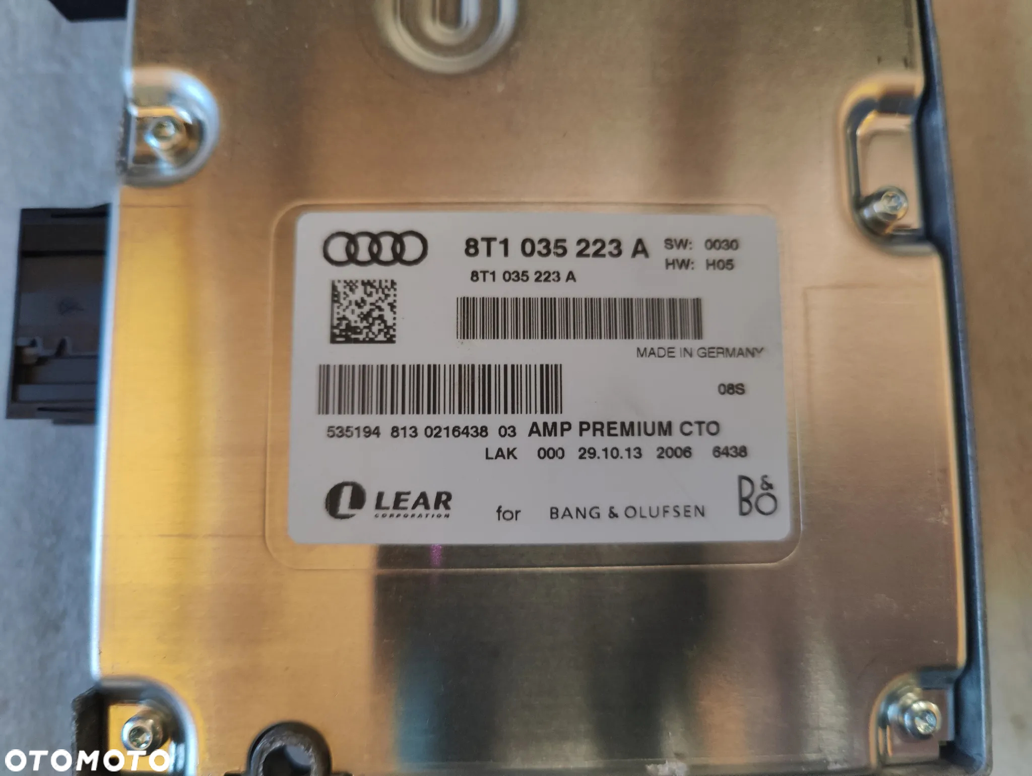 AUDI Q5 8R WZMACNIACZ BANG&OLUFSEN 8T1035223A - 3
