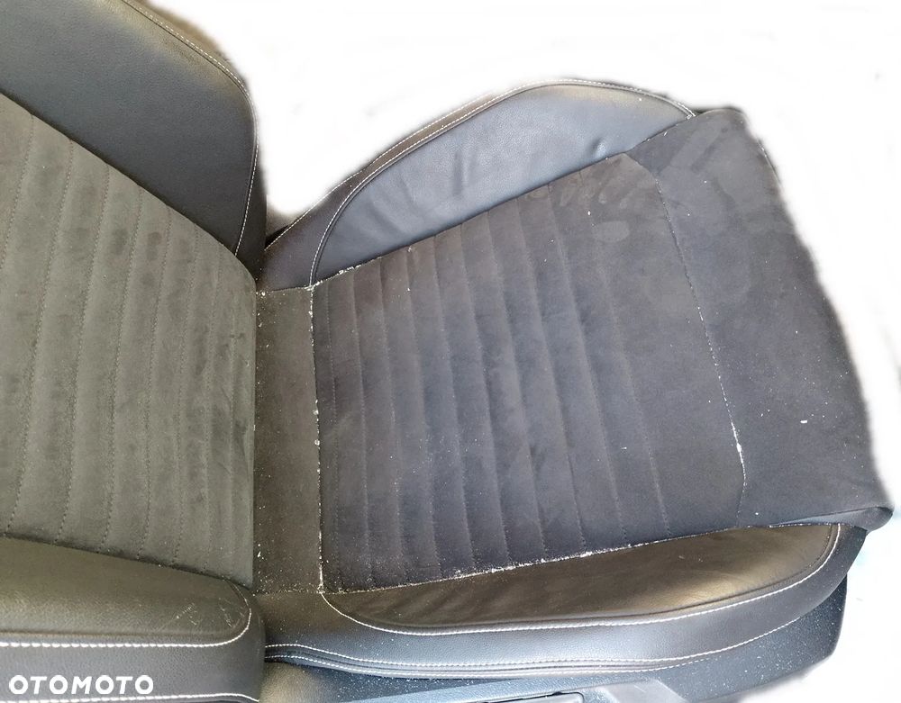 VW PASSAT B8 FOTEL PRAWY PRZEDNI PRZÓD PASAŻERA PÓŁSKÓRA ALCANTARA - 2