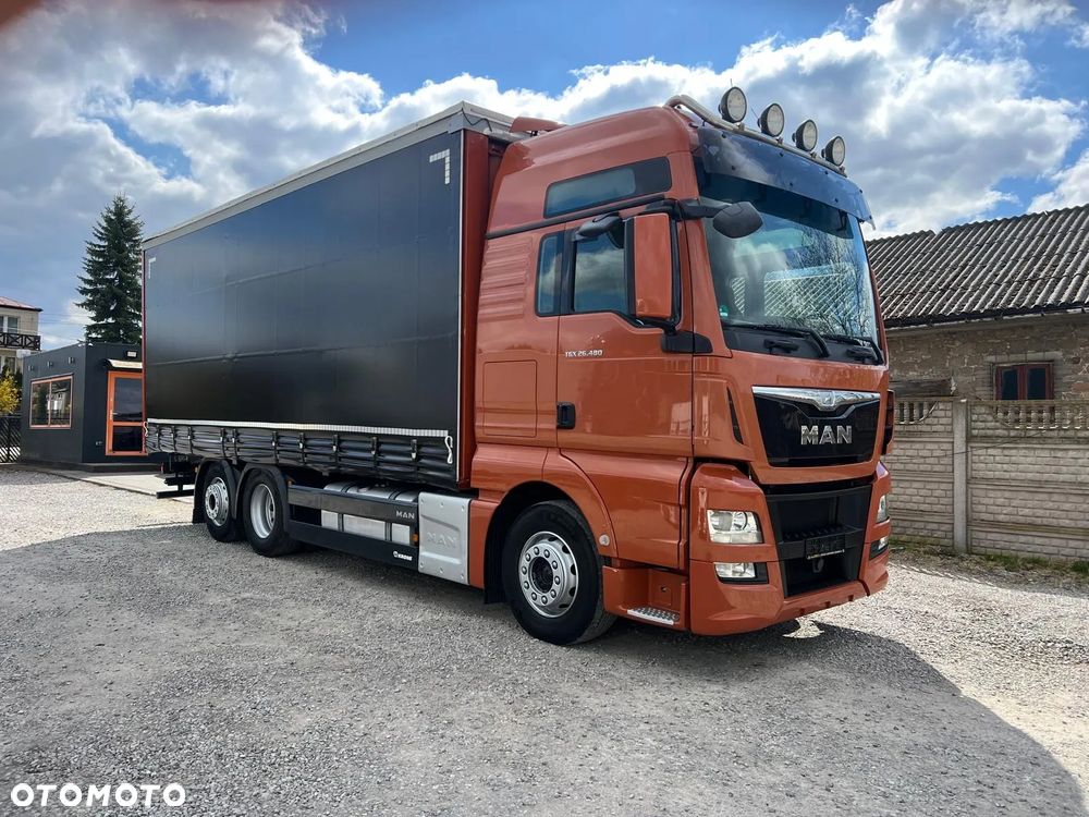 MAN TGX 26.480 / 6x2 / Burto - Firanka / - 26