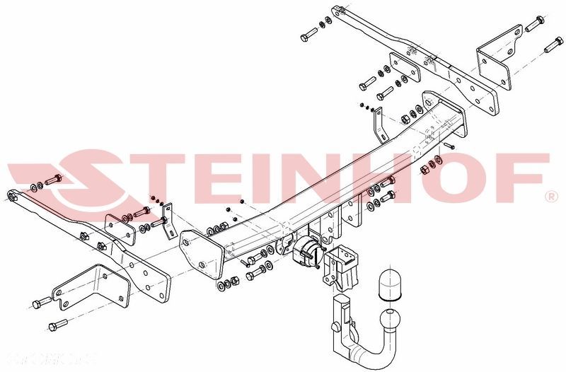 Wypinany hak holowniczy + Moduł 7 pin do Ford S-Max II od 2015 - 2
