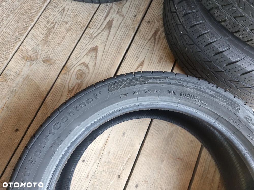 Opony Continental ContiSportContact 5 245/45R19 98W 2018r. 6.5/5mm bdb stan - 12