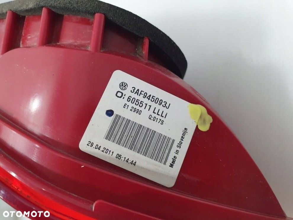 VW PASSAT B7 2010- KOMBI LEWA TYLNA LAMPA KLAPA ORYGINAŁ 3AF945093J - 4