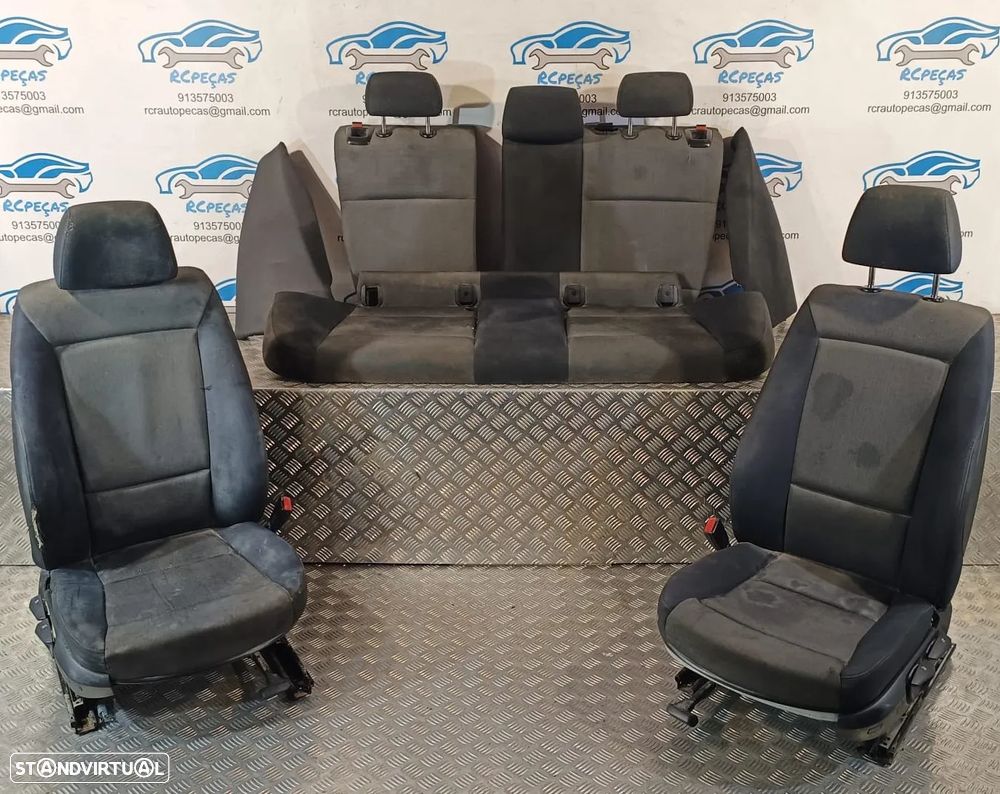 BANCO BANCOS BMW SERIE 1 E87 5 PORTAS PELE TECIDO AIRBAG FRENTE FRONTAL TRASEIRO TRÁS