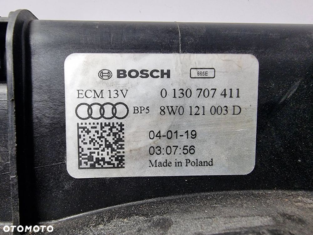 AUDI A8 L D5 4N 3.0 TFSI 2018 sedan benzyna automat 340km 8W0121003D Elektryczny wentylator chłodnicy - 3
