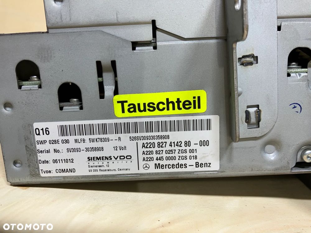 NAWIGACJA RADIO MERCEDES W220 A220827414280 - 7