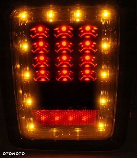 Lampy tyl kpl Full Led Diody Diodowe Tuning Smoke Jeep Wrangler JK 2006-18 - 3
