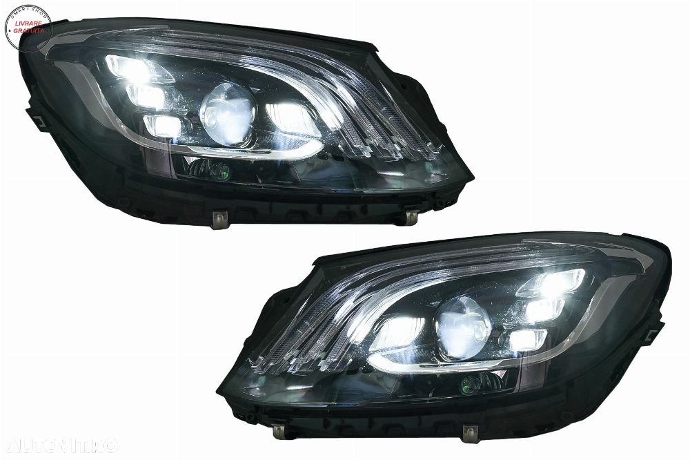 Kit Exterior Complet Mercedes S-Class W221 (2005-2013) Conversie Completa la W222 - livrare gratuita - 24