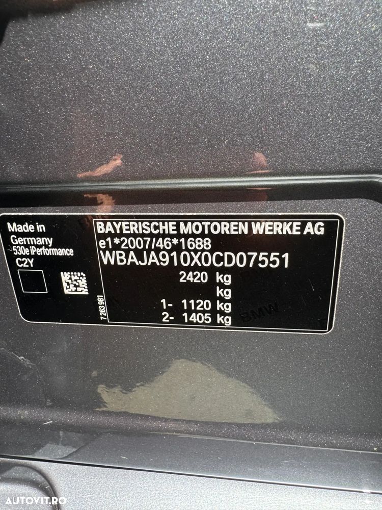BMW Seria 5 530e AT PHEV - 40