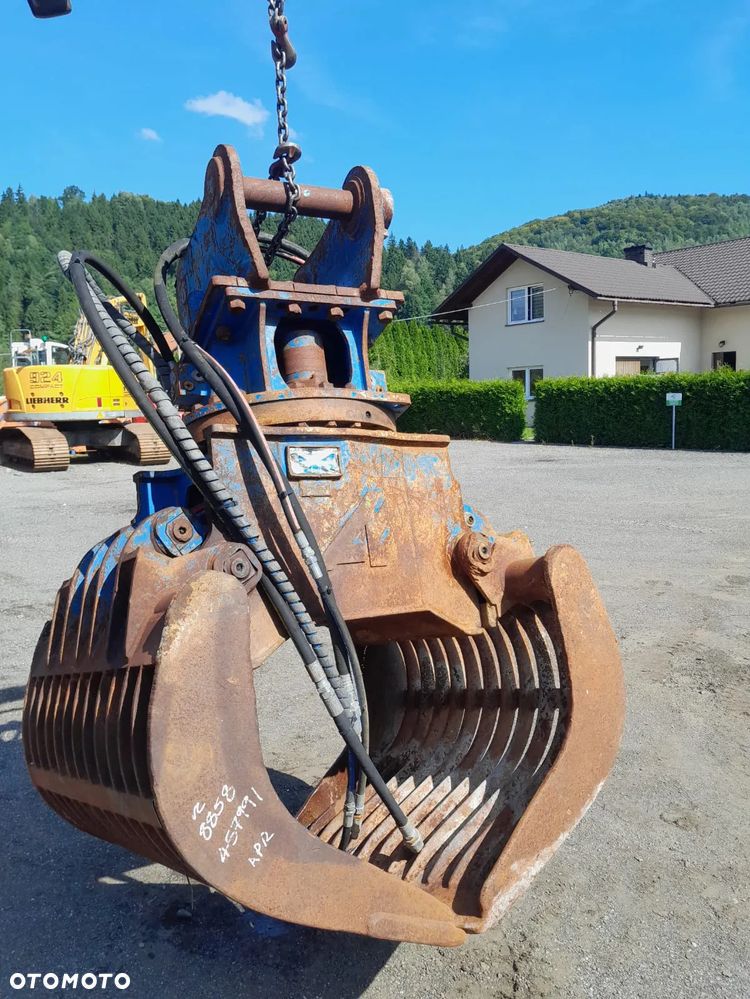 Arden S1201 na 2 siłownikach, chwytak hydrauliczny obrotowy sortujący wyburzeniowy kleszcze, waga 1220kg. - 10