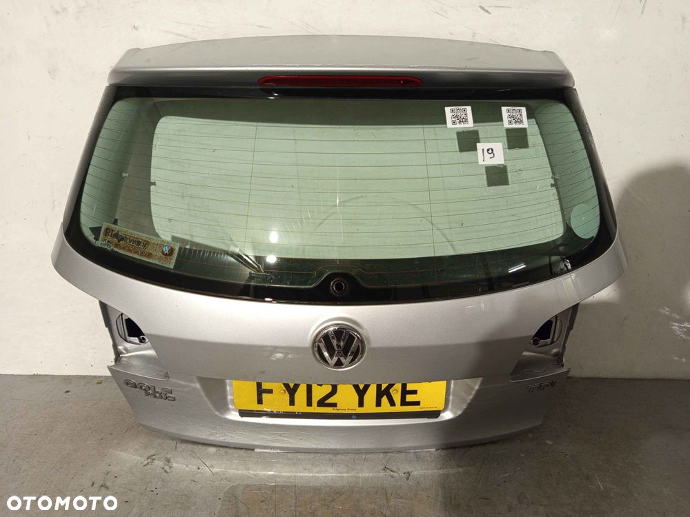 + KLAPA TYŁ TYLNA BAGAŻNIKA VW VOLKSWAGEN GOLF 5 V PLUS + LA7W SREBRNA - 1
