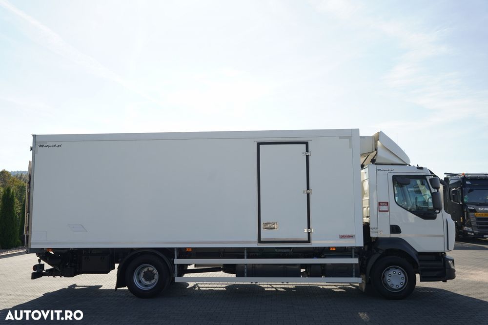 Renault / D 280 / CAMION FRIGORIFIC - 6,7 M / THERMO KING ES-600 MAX / 500 ORE DE FUNCȚIONARE MOTOR / + PLATFORMĂ HIDRAULICĂ PALFINGER - 2.000 KG / UTILIZARE REDUSĂ / - 7