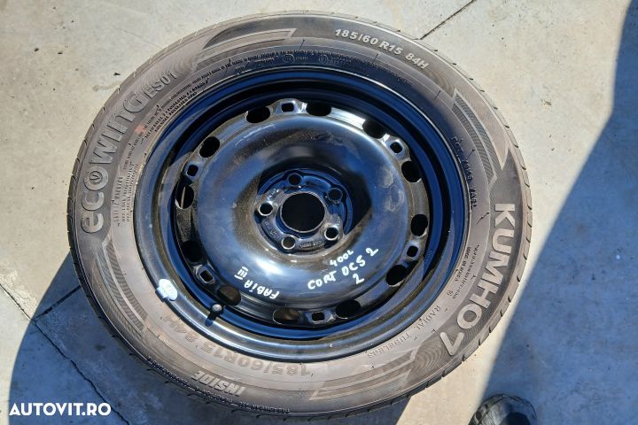 Roata de rezerva R15 6C0601027F 6C0601027G 185/60 R15 6JX15H2 ET38 6C - 1