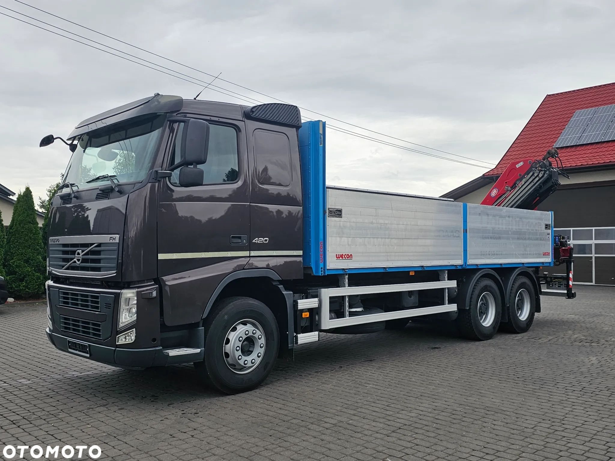 Volvo FH420+HDS 6X4 HMF 12,5m Składany Z, - 1