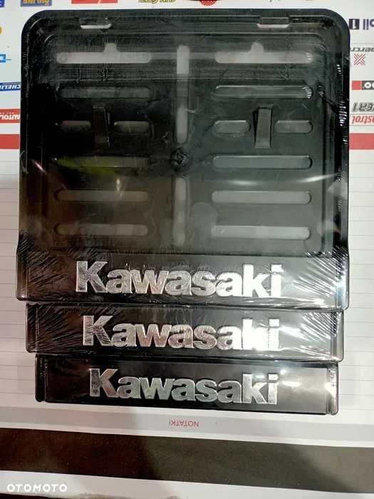 Motocyklowa Ramka do tablicy rejestracyjnej  3D KAWASAKI#** - 2