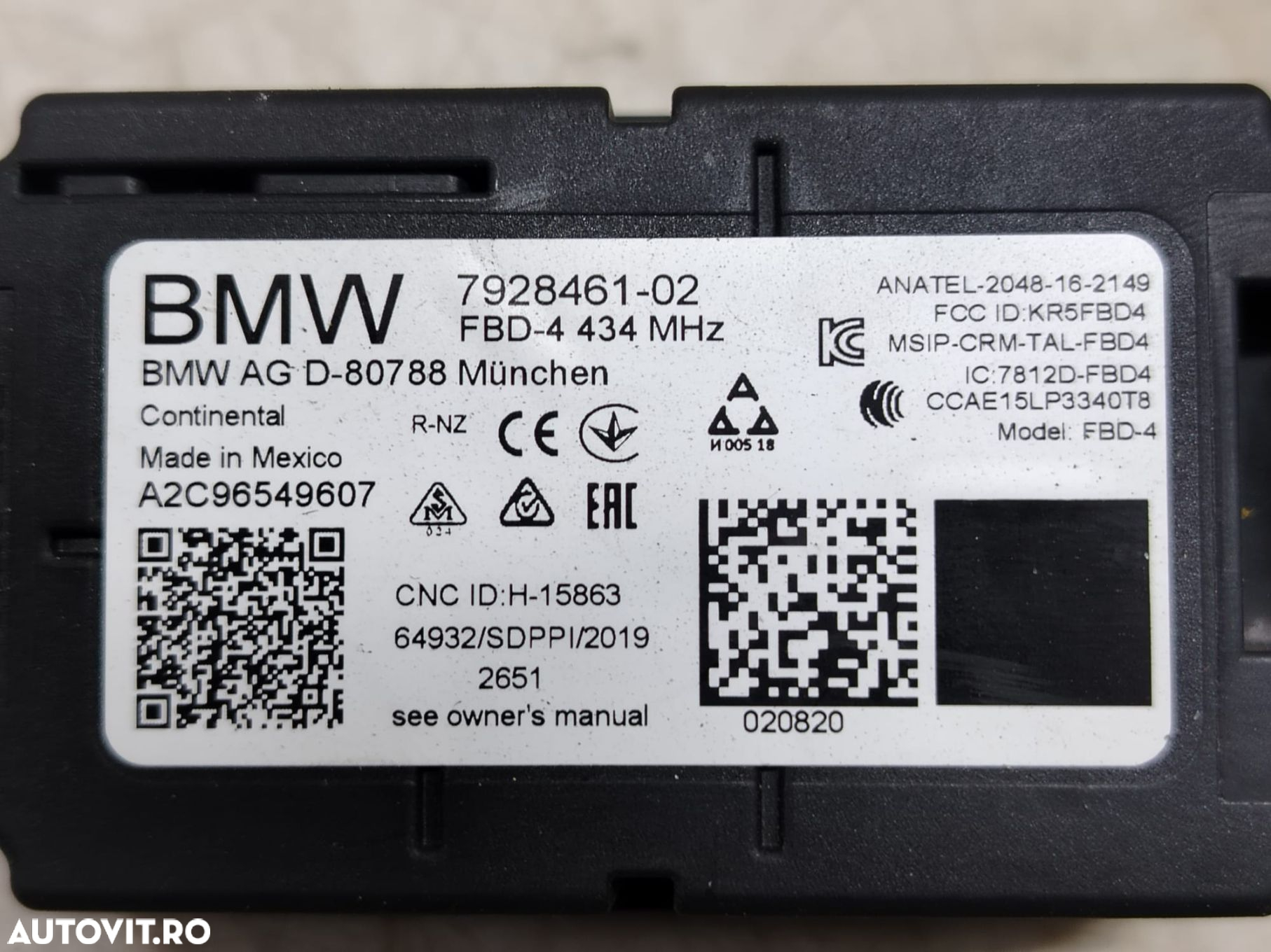 Modul receptor radio 7928461-02 BMW Seria 7 G11/G12 [facelift] [2019 - 3