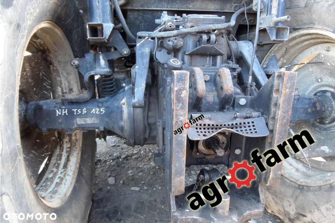 New Holland części TSA TS125A 115 silnik skrzynia zwolnica piasta obudowa układ wał blok zwrotnica - 4