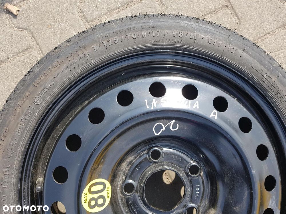 OPEL INSIGNIA I A 08-17r KOŁO DOJAZDOWE 17 5X120 - 3