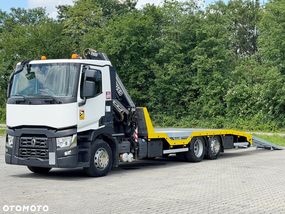 Renault T 380 * LAWETA 7,40 m * FASSI F120 B.2.22 + PILOT * STAN BDB - 8