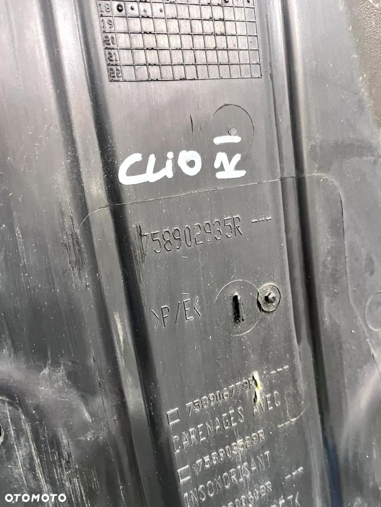 RENAULT CLIO IV CAPTUR OSŁONA POD SILNIK ORYGINAŁ LEKKO USZKODZONA 758902935R - 4