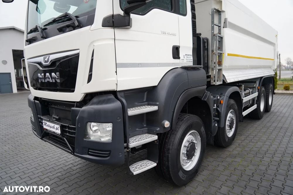 MAN TGS 41.460 / 8X6 / BASCULATOR SPATE / MANUAL / KH-KIPPER / NAVI / ANVELOPE 100% - 15