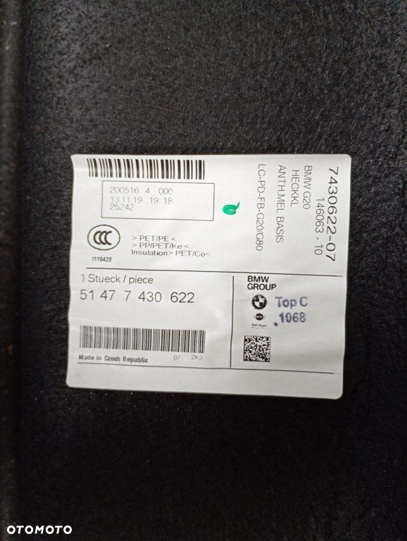 boczek bagażnika lewy prawy tapicerka klapy tył bmw 3 g20 2018-2022 - 4