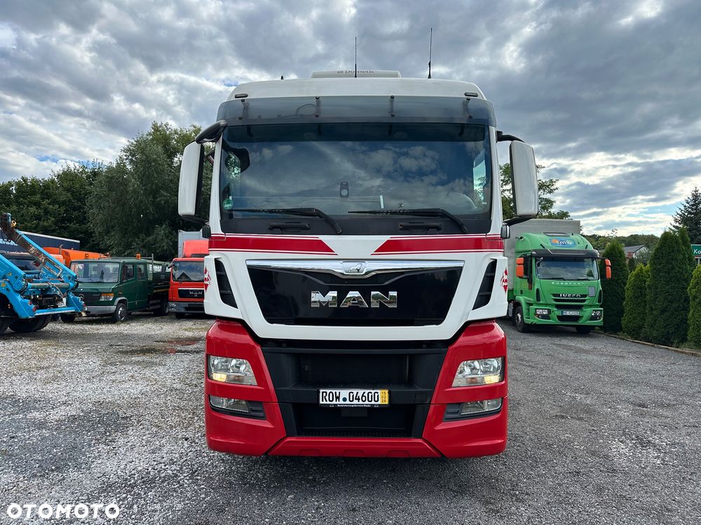 MAN TGX 480 HDS z Niemiec 600tkm 2017r skręta os skóry klima full air - 13