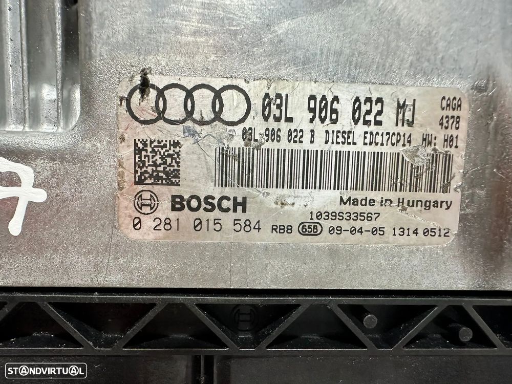 .Centralina Motor Original Bosch VAG Audi A4 B8 2.0 TDi CAG 140cv 03L906022MJ 0281015584 - 7