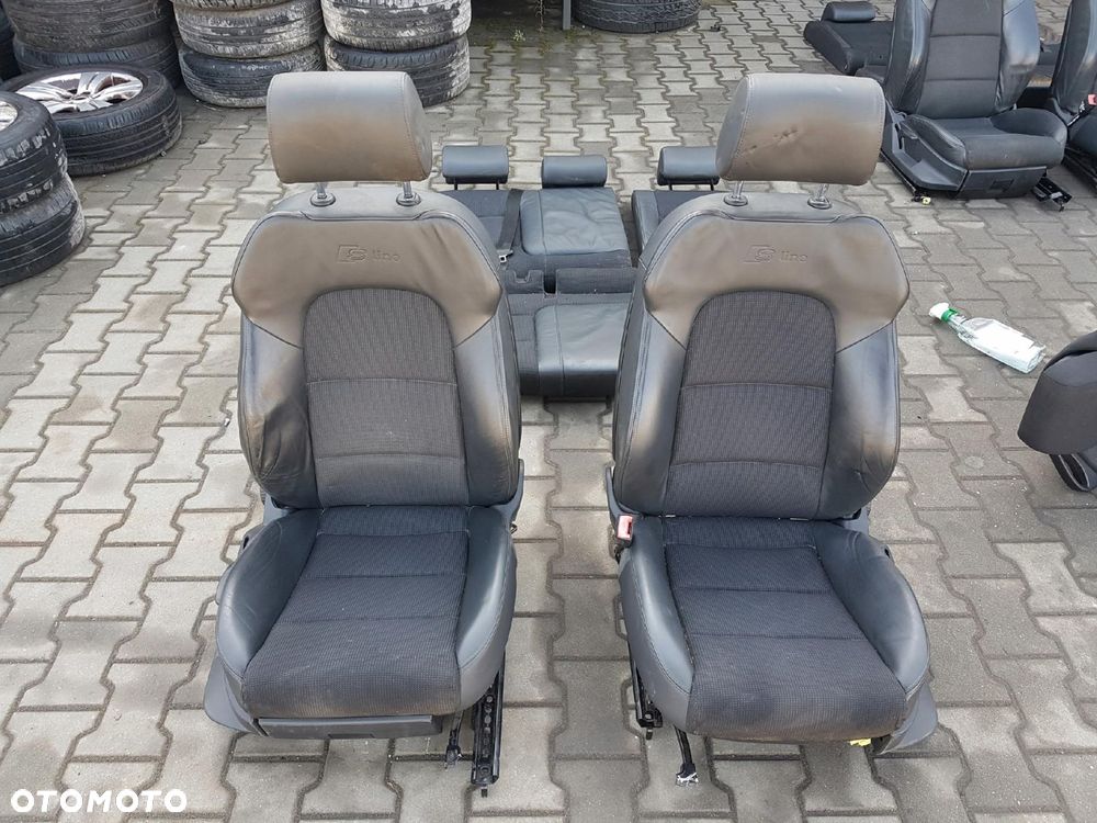 AUDI A3 8P S-LINE FOTELE PÓŁSKÓRY KANAPA 5D SPORTBACK - 1