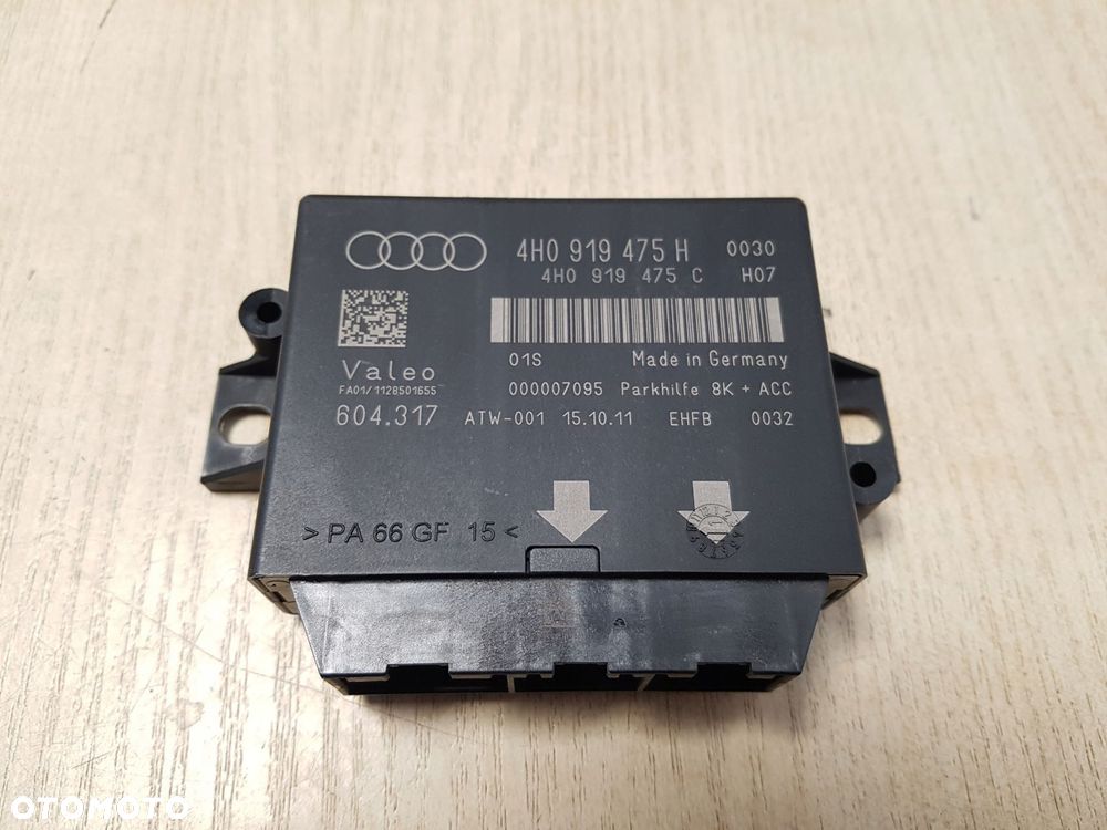 audi a8 d4 moduł komputer sterownik czujnika parkowania 4h0919475h nowy - 1