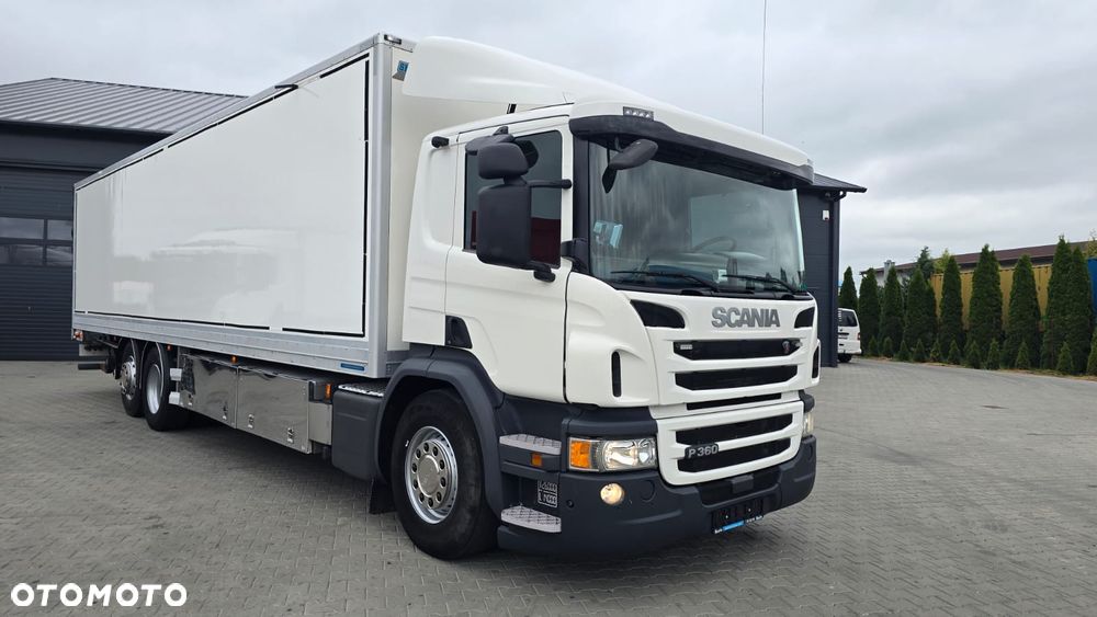 Scania P360 6x2 Euro 6 bez EGR, kurierka kontener 24 palety 9.7m rama do zabudowy laweta beczka asenizacyjna niski przebieg! - 3