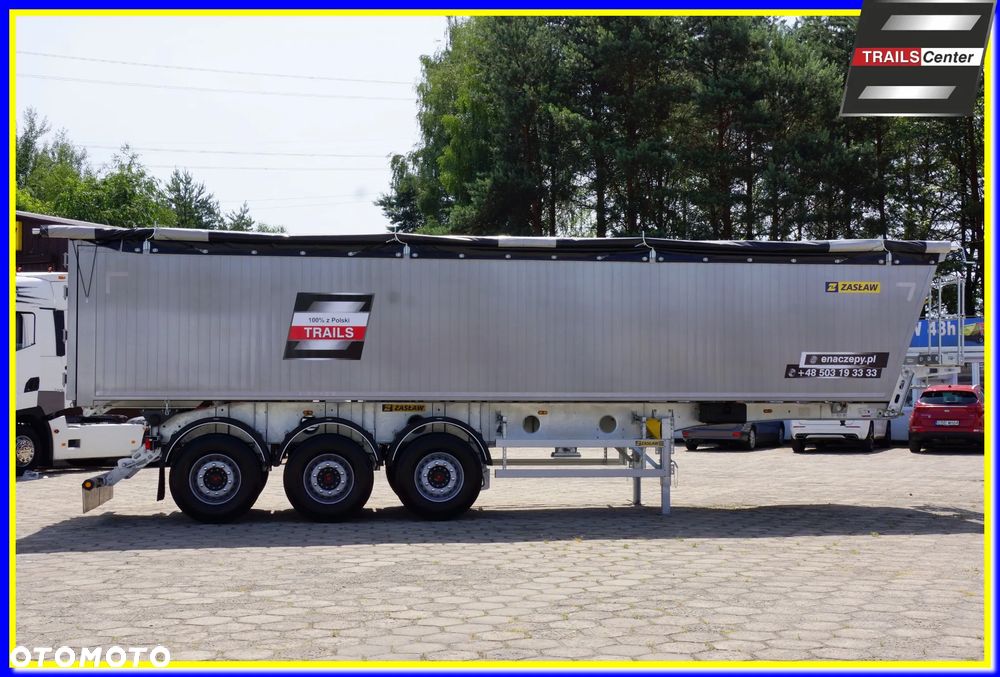 Zaslaw 45 m³ / 9,70 m naczepa wywrotka LIGHT KL-DRZWI!! - 12