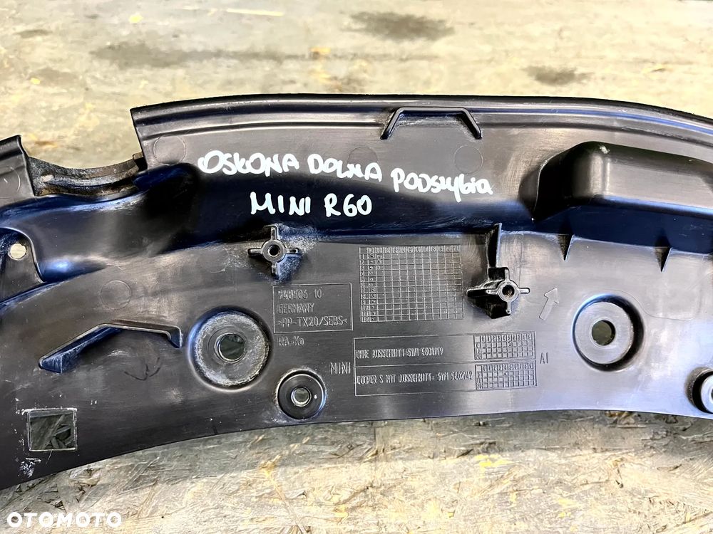 MINI COUNTRYMAN R60 OSŁONA PODSZYBIA DOLNEGO PODSZYBIE DOLNE EUROPA 9801779 9802742 - 6