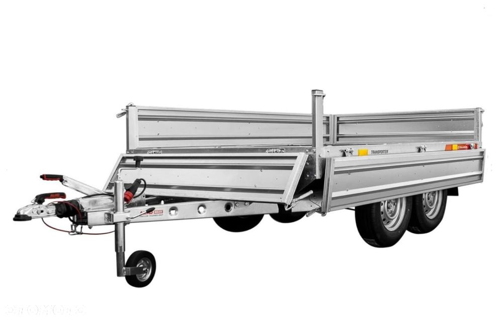 TEMARED TRANSPORTER 2515/2C DMC 2000KG burty dmontowalne wym. 254x151cm platforma uniwersalna - 5