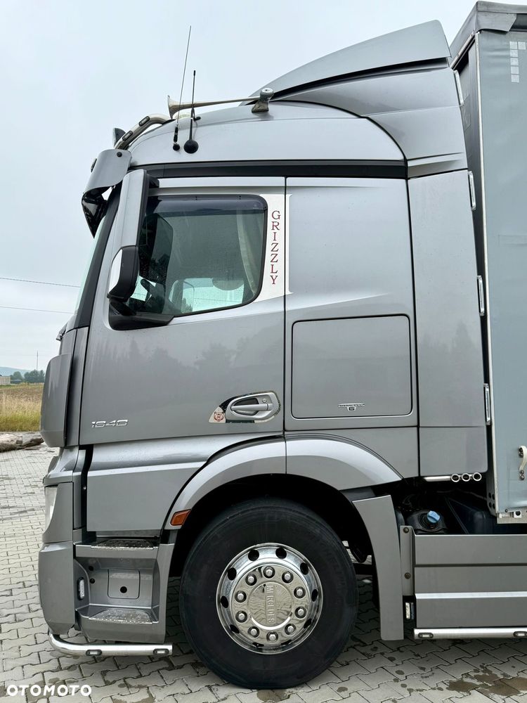 Mercedes-Benz ACTROS 1840 / FIRANKA / 20 EUROPALET / EURO 6 / JEDYNY TAKI / GRIZZLY / SUPER STAN / SERWISOWANY / 2015 ROK / SYPIALKA - 6