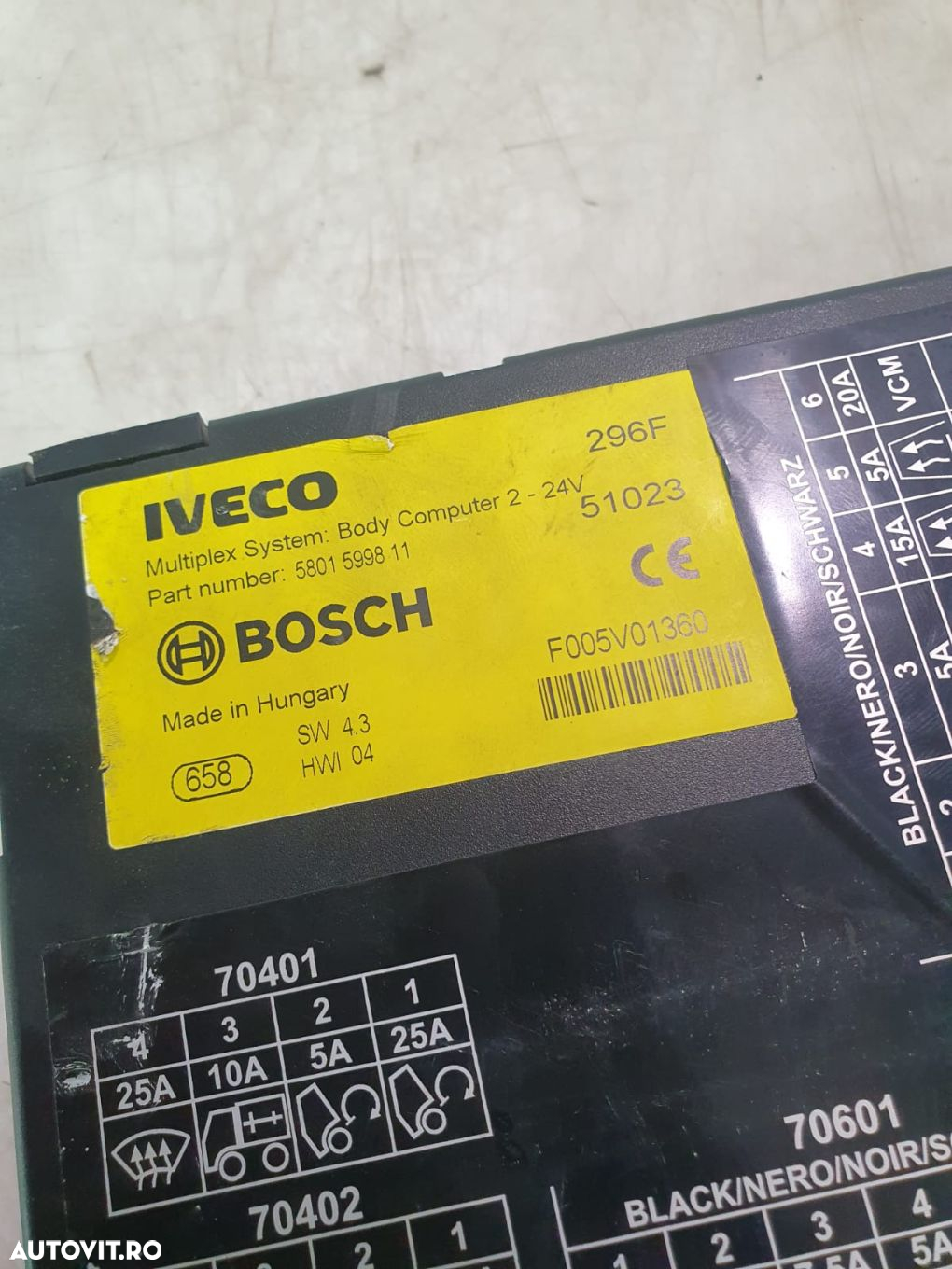 Calculator modul 5801599811 IVECO Stralis generatia [2014 - 2019] 460 - 3