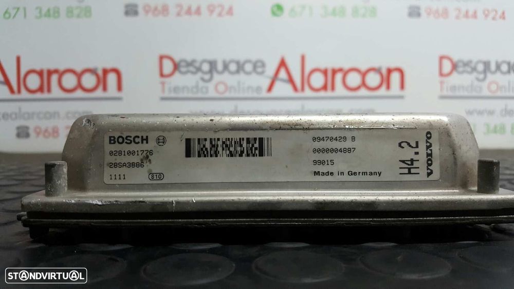 CENTRALINA DO MOTOR UCE VOLVO S80 BERLINA 3.0 CAT - 6