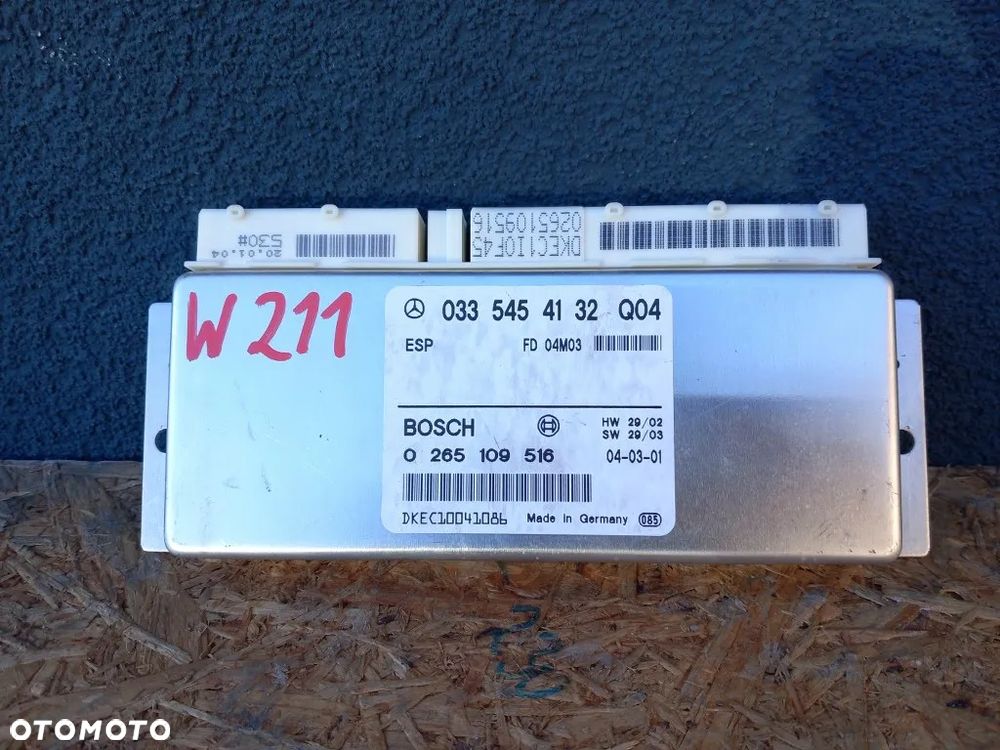 Moduł ESP Sterownik Mercedes W211 E-Klassa 0335454132