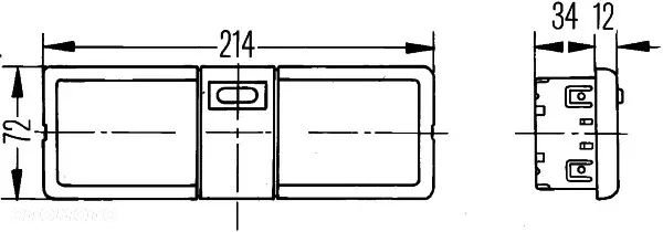 lampka lampa wnętrza włacznik przełacznik oprawka odblask autobus bus daf evobus KÄSSBOHRER MERCEDES-BENZ volvo sany hella 2ja 006 447-251 nowa                                          EAN (GTIN) 4082300038507 - 2