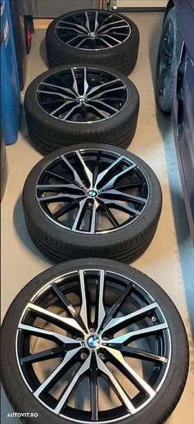 Roti ORIGINALE ca noi, cu jante aliaj BMW X5 X6 style 742 - 3