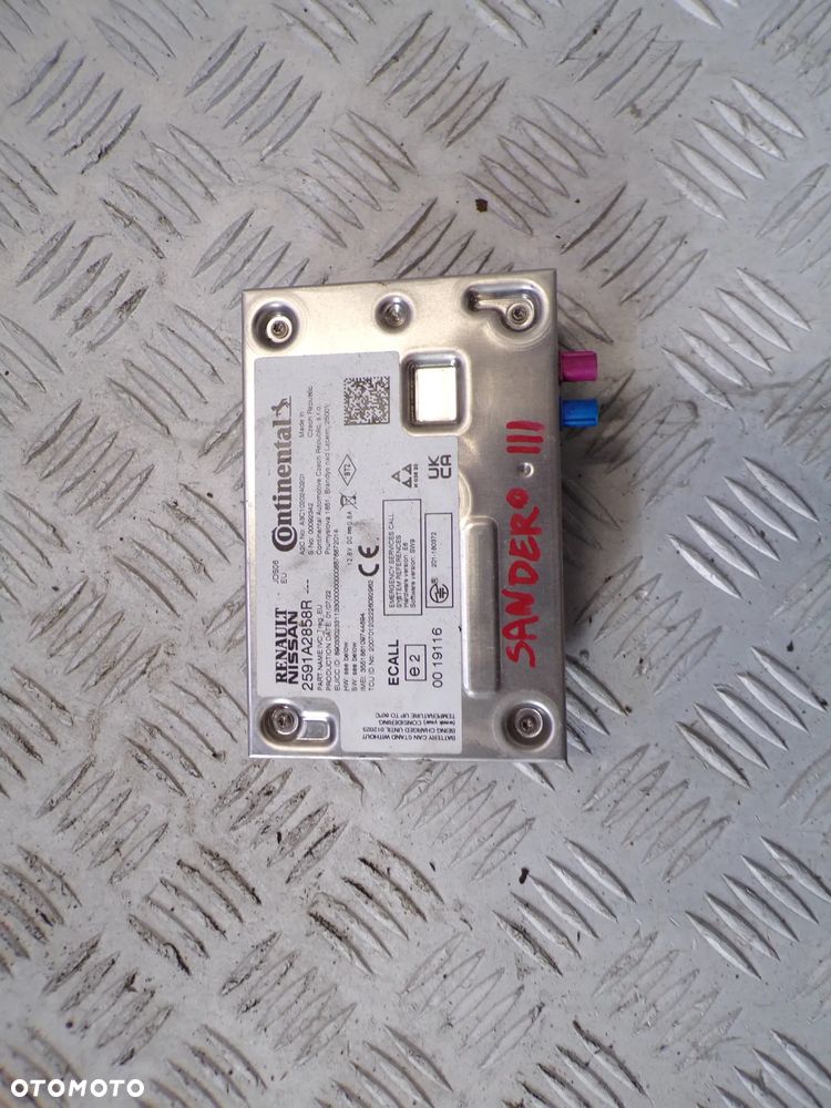 MODUŁ STEROWNIK RADIA NAWIGACJI DACIA SANDERO III 1.0 TCE 2591A2858R - 1