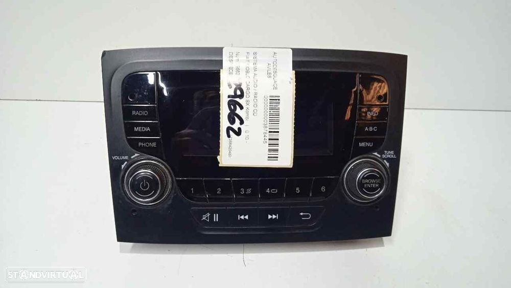 SISTEMA DE ÁUDIO RÁDIO CD FIAT II DOBLÒ 263 CARGO - 1