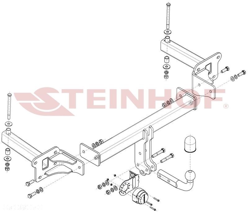 Hak holowniczy + MODUŁ 7PIN do Subaru Tribeca 4WD od 2005 do 2014 - 2