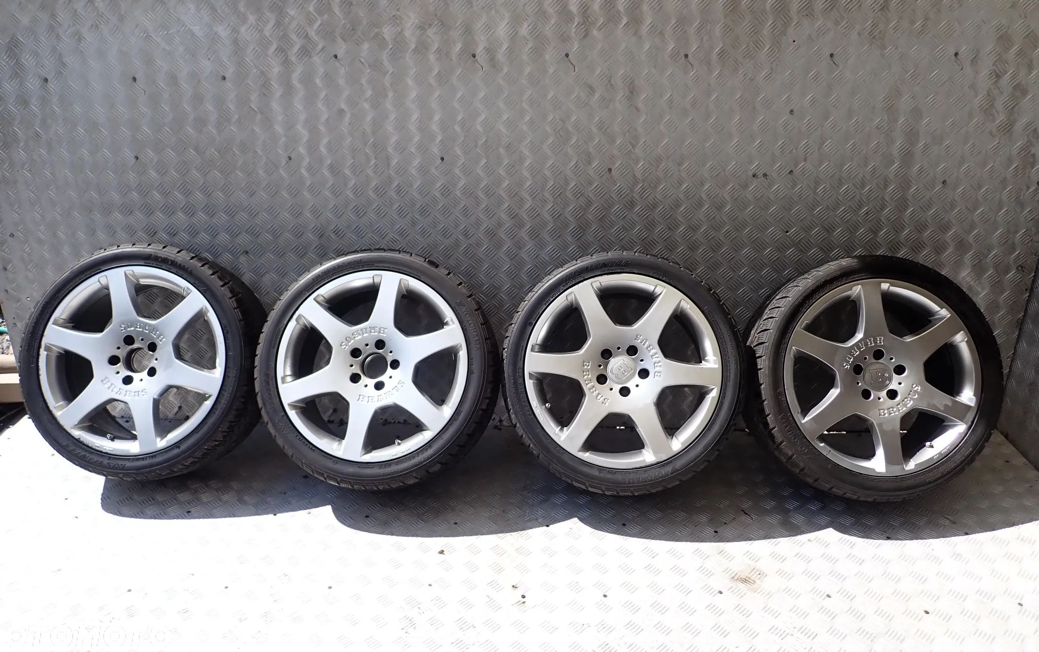KOŁA FELGI ALUMINIOWE BRABUS 8,5JX18  ET 45  5X112  A13-858-45 Z OPONAMI ZIMA 245/40/18 2000 ZŁ - 1