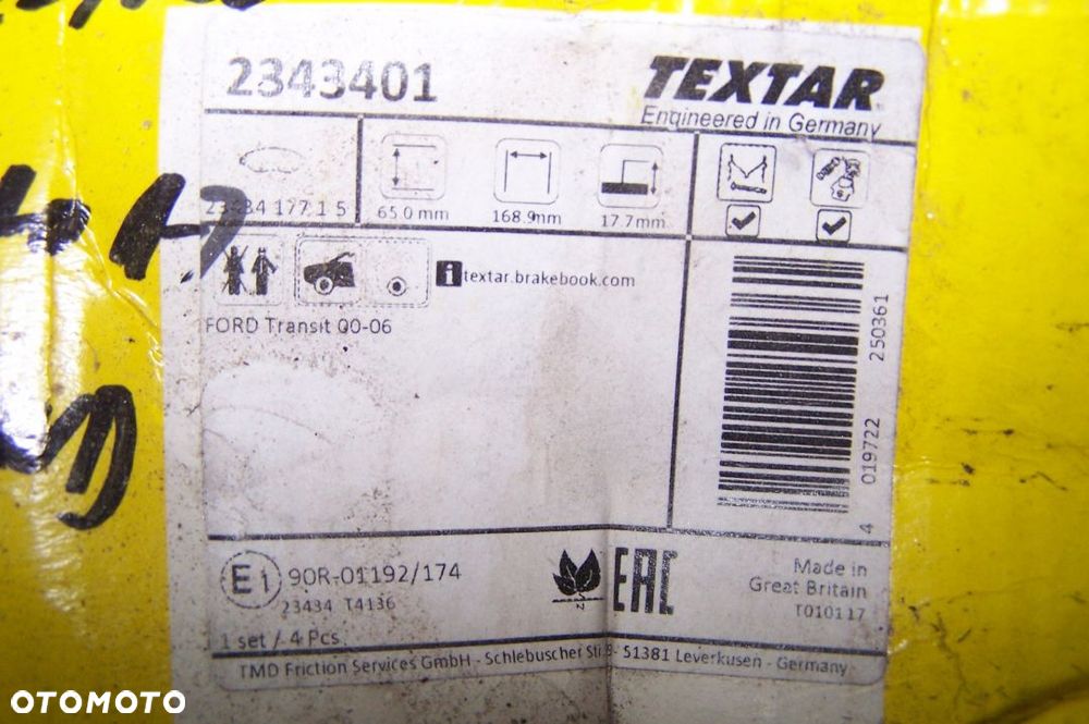Klocki hamulcowe Textar Ford Transit MK6 - 4