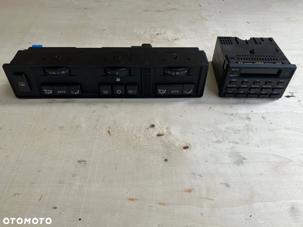 PANEL STEROWANIA BMW E32 E34 KLIMATYZACJI KLIMATRONIK POKRĘTŁA SUPER STAN RARYTAS 8390171 OBC KOMPUTER POKŁADOWY 8351055 - 1