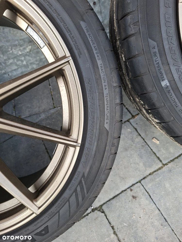 FELGI SPARCO DRS 5x112 8x18 ET35 Rally Bronze SUBARU 09/23r Opony YOKOHAMA - 5