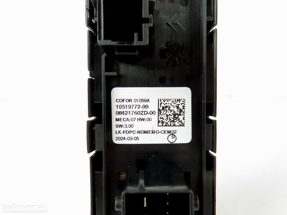 Interruptor / Botão vidros Esquerdo/Frente Usado / Original OPEL Corsa F Hatchba... - 3